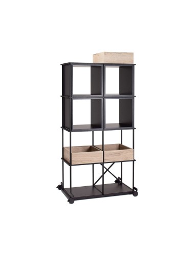 Étagère Saar sur roulettes pour rangement d’équipe dans un coworking.