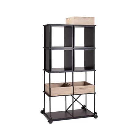 Étagère Saar sur roulettes pour rangement d’équipe dans un coworking.