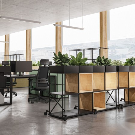 Étagère mobile Saar SM RS 4x2 en acier sur roulettes modulable. 2