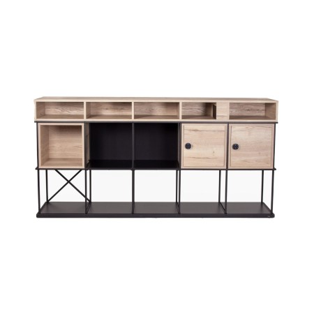 Meuble d’accueil Saar SM CT 5 avec modules à choix en bois ambiance moderne et minimaliste.