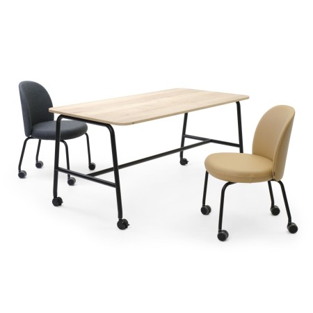 Table de réunion mobile avec chaises - Spin