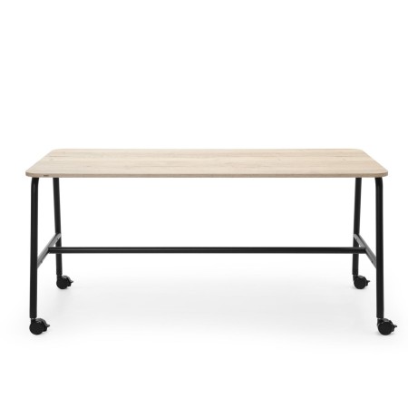 Table rectangulaire plateau bois et pieds métal - Spin