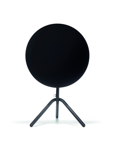 Table haute ronde noire design minimaliste - Tables:out