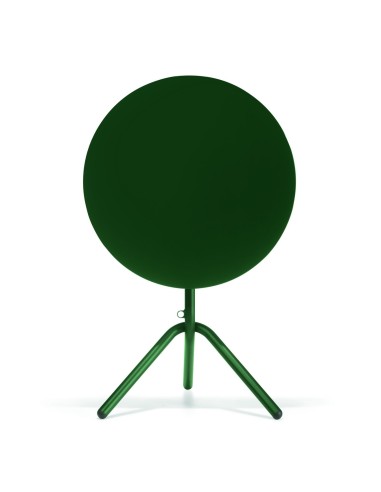 Table haute ronde verte pour extérieur - Tables:out