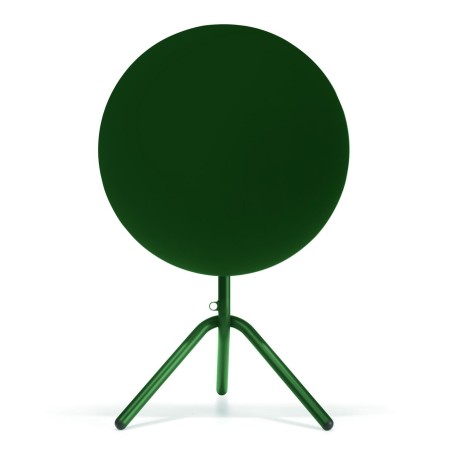 Table haute ronde verte pour extérieur - Tables:out