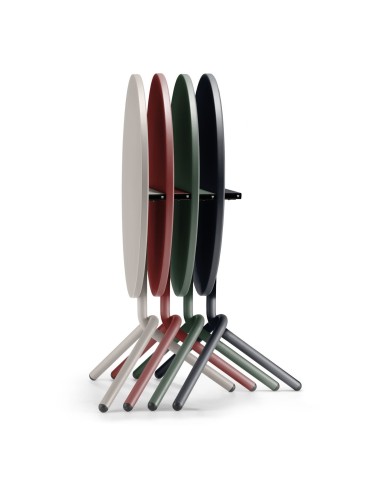 Tables rondes pliables en plusieurs coloris - Tables:out