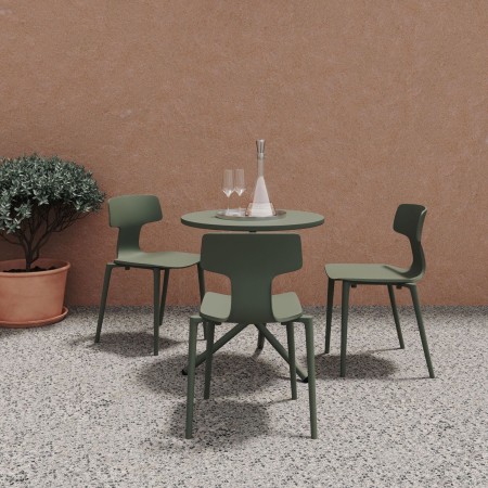 Table ronde extérieure avec chaises assorties - Tables:out