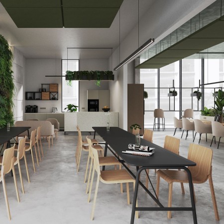 Table rectangulaire structure métal minimaliste - Spin 2