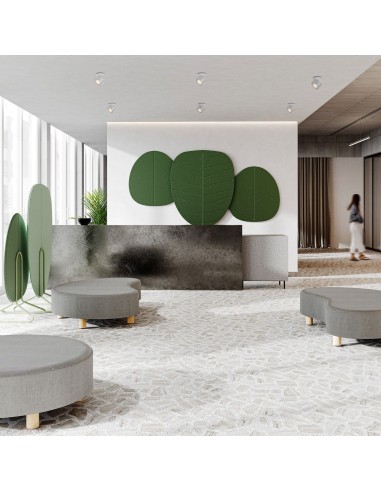 Panneaux muraux acoustiques en espace lounge - Alberi:wall