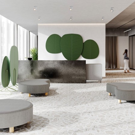 Panneaux muraux acoustiques en espace lounge - Alberi:wall