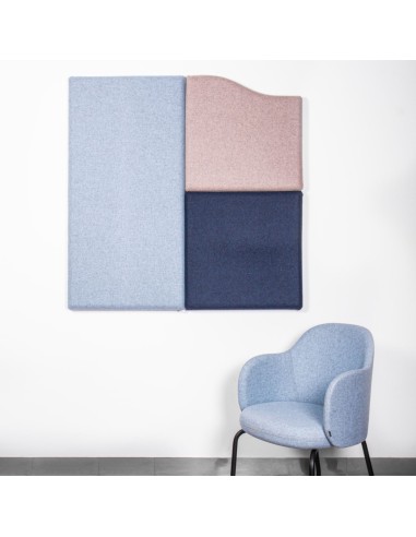 Composition panneaux acoustiques muraux multicolores - Flos:wall