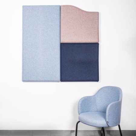 Composition panneaux acoustiques muraux multicolores - Flos:wall