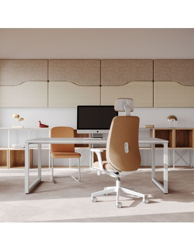 Panneaux muraux acoustiques en espace bureau - Flos:wall