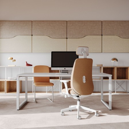 Panneaux muraux acoustiques en espace bureau - Flos:wall