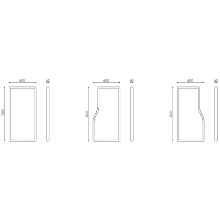 Dimensions panneau mural acoustique - Flos:wall