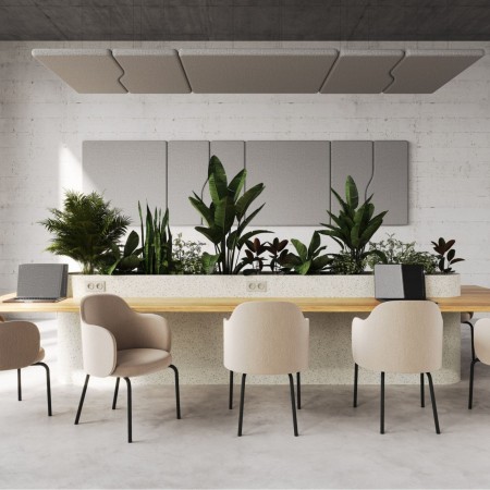 Panneaux muraux acoustiques en salle de réunion - Flos:wall