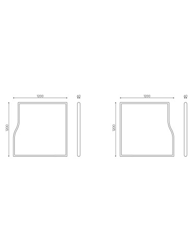 Dimensions panneau mural acoustique - Flos:wall