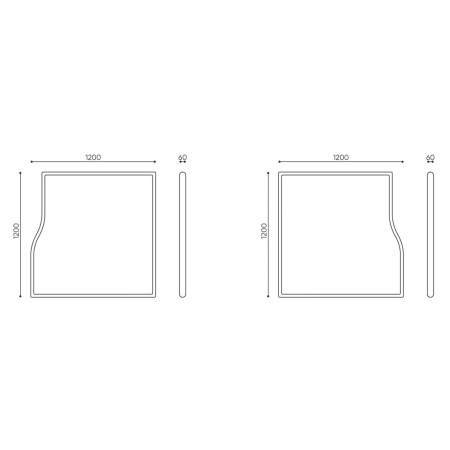 Dimensions panneau mural acoustique - Flos:wall