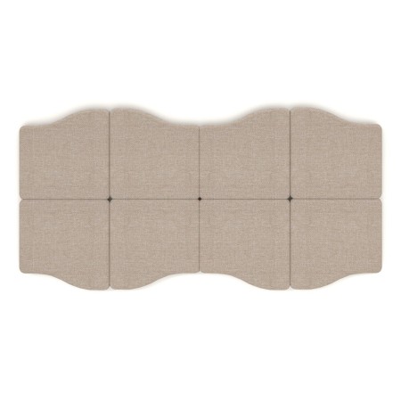 Panneau mural acoustique forme organique beige - Flos:wall