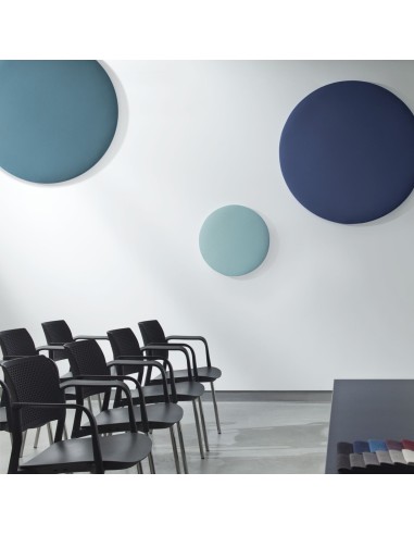 Panneaux acoustiques muraux coloris bleu et vert - Selva:wall