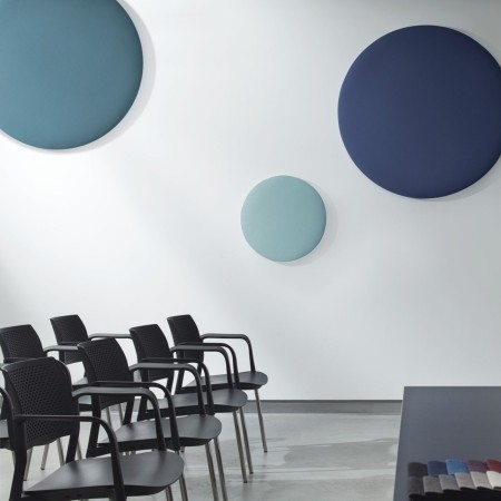 Panneaux acoustiques muraux coloris bleu et vert - Selva:wall