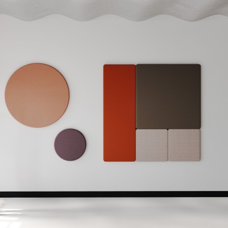 Panneaux muraux acoustiques formes variées colorées - Selva:wall