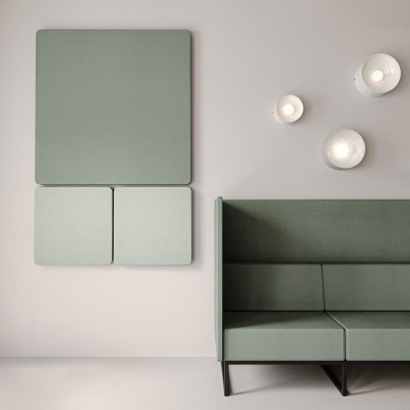 Composition panneaux acoustiques muraux design salon - Selva:wall