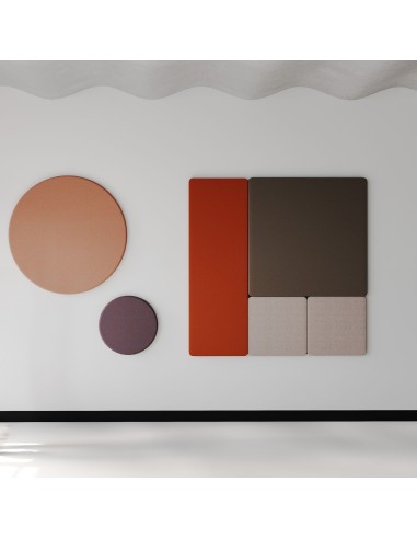 Panneaux muraux acoustiques ronds et rectangulaires - Selva:wall