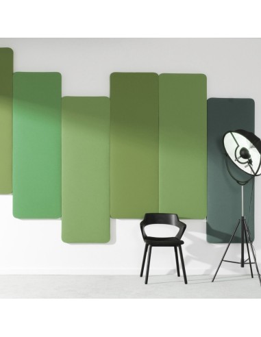 Panneaux acoustiques muraux verticaux en espace studio - Selva:wall