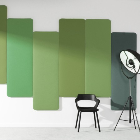 Panneaux acoustiques muraux verticaux en espace studio - Selva:wall
