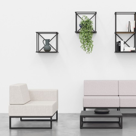 Étagère murale Saar hang SM HS 1x1 en acier thermolaqué. 2