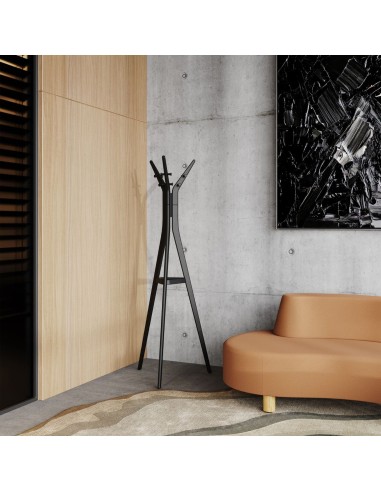 Portemanteau sur pied TRESPOLY dans une zone d’attente à Lausanne.