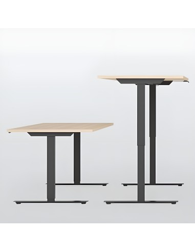 Bureau assis-debout EASY  réglage électrique, anti-collision, commandes au choix.