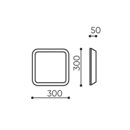 Dimensions panneau mural acoustique 300 mm - Silent Block:wall