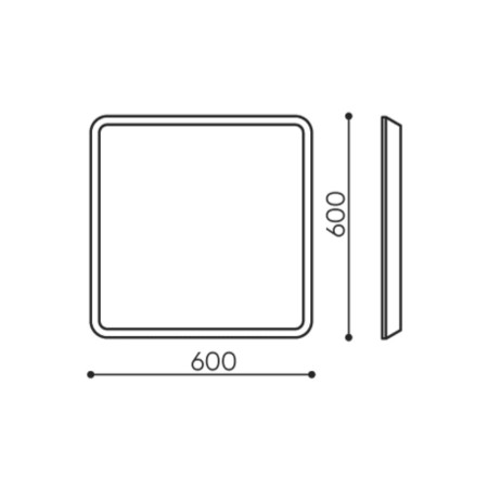 Dimensions panneau mural acoustique 600 mm - Silent Block:wall