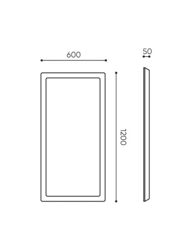 Dimensions panneau mural acoustique rectangulaire - Silent Block:wall