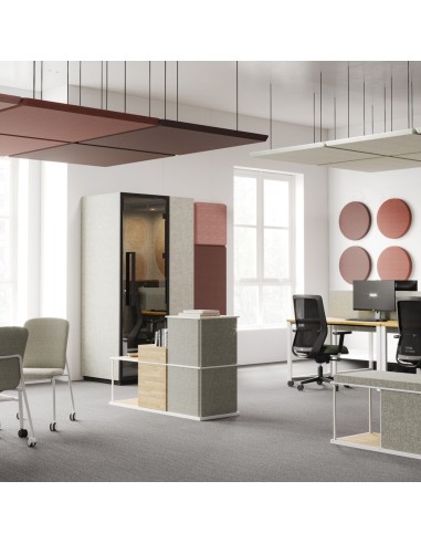 Panneaux acoustiques muraux en open space moderne - Silent Block:wall