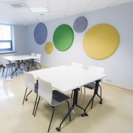 Panneaux muraux acoustiques en salle de réunion - Silent Block:wall