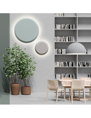 Panneaux acoustiques muraux ronds en espace lounge - Silent Block:wall