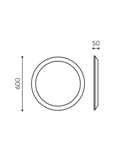 Dimensions panneau mural acoustique rond - Silent Block:wall