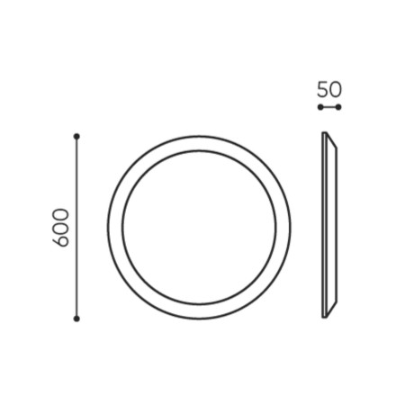 Dimensions panneau mural acoustique rond - Silent Block:wall