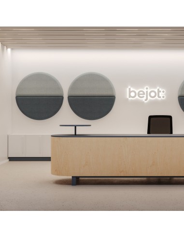 Panneaux acoustiques muraux ronds en espace accueil - Silent Block:wall