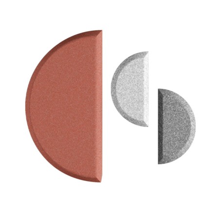 Panneaux muraux acoustiques formes demi-lune décoratives - Silent Block:wall