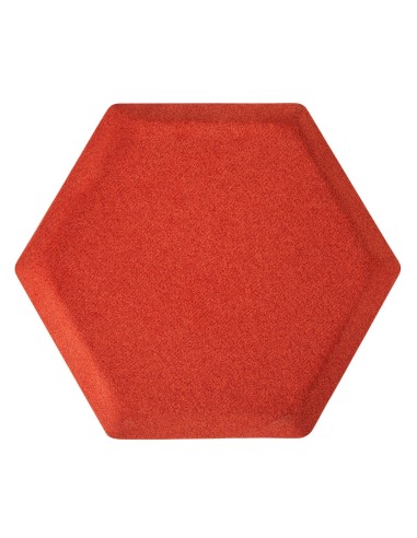 Panneau acoustique mural hexagonal coloris rouge - Silent Block:wall