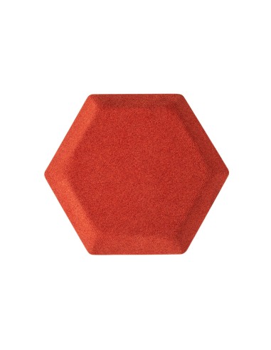 Panneau acoustique mural hexagonal rouge design - Silent Block:wall