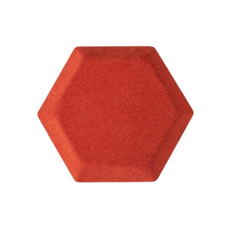 Panneau acoustique mural hexagonal rouge design - Silent Block:wall