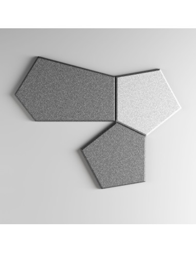 Panneau acoustique mural polygonal design en tissu – Silent Block:wall