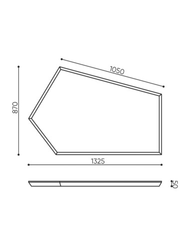 Dimensions panneau acoustique forme irrégulière - Silent Block:wall