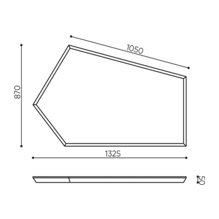 Dimensions panneau acoustique forme irrégulière - Silent Block:wall