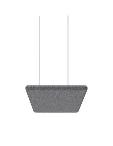Panneau acoustique suspendu forme trapèze gris - Flos Sky